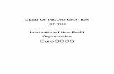 DEED OF INCORPORATION OF THE International …eurogoos.eu/download/reference_documents_/EG12.01_Final INPO... · 2 “EuroGOOS” International Non-Profit Organization Avenue Louise