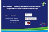 Measurable Learning Outcomes for Intercultural … · Measurable Learning Outcomes for Intercultural Competence in Transnational Internships ... Why are intercultural skills ... engineering