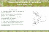 Management of Shoulder Dystocia: Data David Acker, … · Management of Shoulder Dystocia: Data David Acker, MD In A Nutshell 1. Shoulders usually enter the pelvis in an oblique diameter