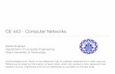 CE 443 - Computer Networks - Sharifsharif.edu/~kharrazi/courses/40443-932/00-history.pdf · CE 443 - Computer Networks ... Network Solution, Inc was ... A Systems Approach (Fourth