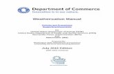 Weatherization Manual - Washington State …€¦ · July 2016 . ii . Low-Income Weatherization Program . Precedence . Weatherization (Wx) projects shall be weatherized in accordance