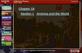 Chapter 19 Section 1 America and the World 19 Section 1.pdf · Chapter 19 Section 1 America and the World ... Party, called for the unification of all ... China, saying that the ...
