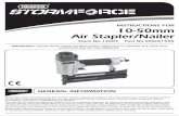 STORM - Draper Tools Official Website · TECHNICAL DESCRIPTION 6.1 IDENTIFICATION ..... 10 7. UNPACKING & CHECKING 7.1 PACKAGING ... 5.2 ADDITIONAL SAFETY INSTRUCTIONS FOR AIR STAPLER/NAILER