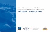 REFERENCE CURRICULUM - NATO · A curriculum is a specific learning program, a range of ... PME Reference Curriculum, it is organised and struc-tured in the following manner: First,