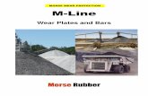 MORSE WEAR PROTECTION M-Line - morserubber.com · Morse Rubber D-Modular Weld-on Fenders M-Line Wear Plates and Bars MORSE WEAR PROTECTION
