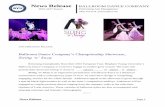 News Release BALLROOM DANCE COMPANY · News Release Page 1 Ballroom Dance Company‟s Championship Showcase, ... Swing ’n’ Sway is an impressive presentation of ballroom dance