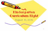 Kindergarten Curriculum Night - Kyrene School District · – Take home reading books. Reading Adoption ... preschool through fifth grade program for teaching reading, writing, ...