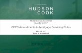 PDF CFPB Amendments to Mortgage Servicing Rules · MAINE BANKERS ASSOCIATION BANK EXPO 2017 CFPB Amendments to Mortgage Servicing Rules April 13, 2017 Ryan S. Stinneford