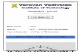 LAB MANUAL - vvitengineering · Varuvan Vadivelan Institute of Technology, Dharmapuri – 636 703 Page 3 ANNA UNIVERSITY: CHENNAI SYLLABUS (R - 2013) ... Simulation: 10.MAT LAB basics,