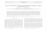 Proxy climatic and environmental changes of the past … · Soon & Baliunas: Climatic and environmental changes of the past 1000 years Also, from a combination of field evidence and