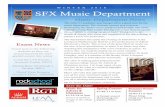 SFX Music Department - SFXSFX | St Francis … · 2017-01-17 · Music Department News ... ABRSM) SFX Music Department Music for Advent & Christmas ... Microsoft Word - Winter 2016.docx