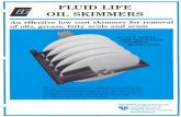 FLUID LIFE OIL SKIMMERS - Pelmar Eng Skimmers/  · An effective low cost skimmer for removal