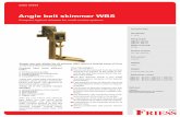 Angle belt skimmer WBS - friess- .Data sheet Angle belt skimmer WBS Compact, light oil skimmer for