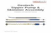 Geotech Sipper Pump & Skimmer Assembly .Skimmer Assembly Installation and Operation Manual . 1 ...