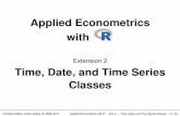 Applied Econometrics with R - uibk.ac.atzeileis/teaching/AER/Ex-TimeDate.pdf · Motivation Illustration: Time series computations for NASDAQ-100 series. Infrastructure: “zoo”