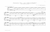 Moonlight - piano-attitude.com · Sonata No. 14 \Moonlight" 1st Movement L. van Beethoven Op. 27, No. 2 Adagio sostenuto
