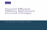 Toward Efficient Military Retirement Accrual Charges€¦ · experience and capital/labor trade-offs, ... NCP and Cost: A Heuristic Model ... use of the aggregate entry-age normal