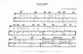 Tenderly May—be far a - May be in a Gm7 MAYBE from ANNIE ... · Tenderly May—be far a - May be in a Gm7 MAYBE from ANNIE Lyric by MARTIN CHARNIN Music by CHARLES STROUSE Bb Or
