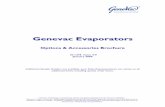 10-1478 GenevacOptionsAndAccessoriesBrochure … · Options and Accessory Brochure 10-1478 - Issue 4-9 January 2009 Page 3 Introduction Genevac evaporators are designed to combine