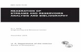 REAERATION OF STREAMS AND RESERVOIRS … · of references concerning the application of aeration methods and ... oxygen/ methodology/ industrial waste treatment/ sewage treatment