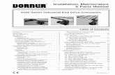 Installation, Maintenance & Parts Manual · 6100 Series Industrial End Drive Conveyors Installation, Maintenance & Parts Manual 851-294 Rev. C 2 Dorner Mfg. Corp. The safety alert