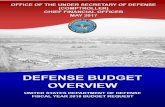 Preface · 2017-05-25 · Overview – FY 2018 Defense Budget TABLE OF CONTENTS iv 6. Support Overseas Contingency Operations 6-1 7. Military Departments 7-1 Army ...