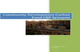 Community Development Carbon Fund CBP Synopsis - World Banksiteresources.worldbank.org/.../CDCF_CBP_Synopsis_10-1-11_Final.pdf · Community Development Carbon Fund CBP Synopsis .