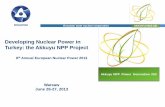 Developing Nuclear Power in Turkey: the Akkuyu NPP Project · Developing Nuclear Power in Turkey: the Akkuyu NPP Project 8th Annual European Nuclear Power 2013 Warsaw ... Why BOO?