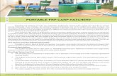 PORTABLE FRP CARP HATCHERY - Central Institute …cifa.nic.in/sites/default/files/PORTABLE FRP CARP HATCHERY_0.pdf · Ø The FRP inner chamber of the tank is with 0.4 m diameter and
