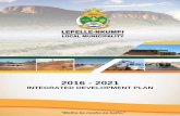 2016 - 2021 · vi EXECUTIVE SUMMARY BY ACTING MUNICIPAL MANAGER The 2016-2021 IDP is a five year strategic plan of the municipality that guides the direction of