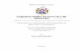 Cognitive Radio Systems in LTE Networks - … · BRUNEL UNIVERSITY, LONDON Cognitive Radio Systems in LTE Networks A thesis submitted in partial fulfilment of the requirements for