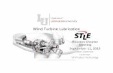 Wind Turbine Lubrication - Houston Chapter of the Turbine... · Wind Turbine Lubrication . ... Lubrication