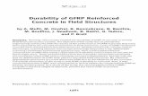 Durability of GFRP Reinforced Concrete in Field Structures · 1361 SP-230—77 Durability of GFRP Reinforced Concrete in Field Structures by A. Mufti, M. Onofrei, B. Benmokrane, N.