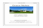 grace notes June-July 2018 - .The Social Ministry of Grace Lutheran reaches out to help many other