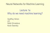 Neural Networks for Machine Learning Lecture …tijmen/csc321//slides/lecture_slides...The Machine Learning Approach • Instead of writing a program by hand for each specific task,