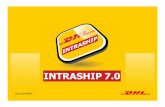 DHL EXPRESS 1 DHL IntraShip – User Guide · username when contacting the DHL Technical support team. ... print the label and book a ... to perform data transmission to DHL or to