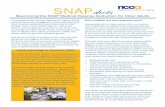 SNAPshots - National Council on Aging | Improving the ... · SNAPshots Maximizing the SNAP Medical Expense Deduction for Older Adults The Supplemental Nutrition Assistance Program