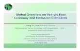 Global Overview on Vehicle Fuel Economy and Emission Standards · 02/09/2009 · Global Overview on Vehicle Fuel Economy and Emission Standards FengAn, PhD, Executive Director Thee