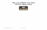 NLog MIDI Synth Manual - Tempo MIDI Synth    Preface This manual describes NLog MIDI Synth