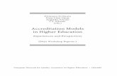 Accreditation Models in Higher Education · Accreditation Models in Higher Education – Ex-periences and Perspectives in Rome, Italy. ... 2.1 AUSTRIA: Accreditation in Austrian Fachhochschule