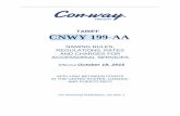 TARIFF CNWY 199-AA - XPO Logistics · TARIFF CNWY 199-AA EFFECTIVE October 19, 2015 1 CNWY 199-AA CONTENTS TABLE OF CONTENTS SUBJECT ITEM PAGE Abbreviations and Reference Marks –