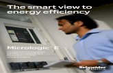 The smart view to energy efficiency - … E.pdf · Micrologic TM E Control unit for Compact NS630b to NS3200 and Masterpact NT/NW circuit breakers The smart view to energy efficiency