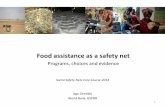Programs, choices and evidence - World Bank · (more in BBL next week!) 12 • Provision of food to children conditional to attendance • Two basic modalities –On-site meals and