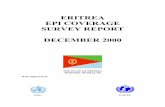 ERITREA EPI COVERAGE SURVEY REPORT DECEMBER 2000 … · ERITREA EPI COVERAGE SURVEY REPORT DECEMBER 2000 ... The training was facilitated by the national EPI ... checking and analysis