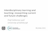 Interdisciplinary learning and teaching: researching ... · Interdisciplinary learning and teaching: ... international dimension and critical ... the challenges of interdisciplinary