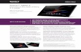 Tablet Z.pdf · SONY XPERIATM Tablet Z Product Pro Sheet make. believe XperiaTM Tablet Z SONY Apps Experience the best of Sony in a tablet 1035 Sell it in 5 seconds