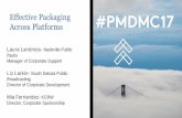 Effective Packaging Across Platforms - PMDMC · Effective Packaging Across Platforms ... Manager of Corporate Support Liz Larkin-South Dakota Public Broadcasting ... Multi-station