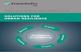 SOLUTIONS FOR URBAN RESILIENCE - Fraunhofer · SOLUTIONS FOR URBAN RESILIENCE R e c o v e r R e s p o n d P r e p a r e P r e v e n t ... • Auditing the process of system and product