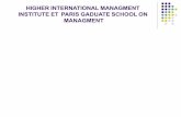 HIGHER INTERNATIONAL MANAGMENT INSTITUTE … · HIGHER INTERNATIONAL MANAGMENT INSTITUTE ET PARIS GADUATE SCHOOL ON MANAGMENT (HIMI/PGSM) Comportement du consommateur:Travail de recherche
