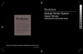 Modular Winder System Watch Winder - brookstone.com · Benefits of a modular watch winder system: • Add winders as your collection grows. • Just one power wire (clutter free).